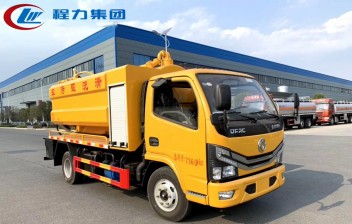 国六【水1.7方/污3.7方】东风D6 清洗吸污车