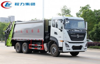国六【18立方】东风天龙后双桥 压缩垃圾车