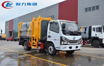 国六【7方 蓝牌】东风D6 侧装压缩垃圾车