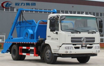 国六【12立方】东风天锦 摆臂垃圾车